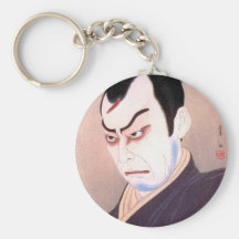 Cooles japanisches kabuki Schauspielersamurai hang Schlüsselbänder