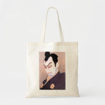 Cooles japanisches kabuki Schauspielersamurai hang Leinentaschen