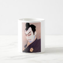 Cooles japanisches kabuki Schauspielersamurai hang Haferl