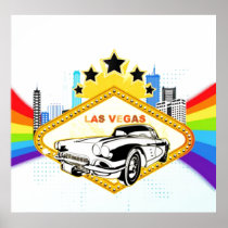 Cooles Las- Vegasvektorplakat poster