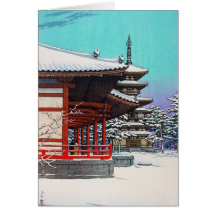 Cooles orientalisches Hasui Kawase japanisches Win Karte