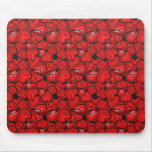 Cooles orientalisches rotes Blumen mousepad