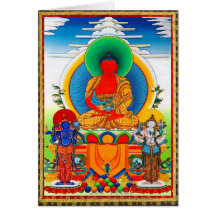 Cooles orientalisches tibetanisches thangka drei b grußkarten
