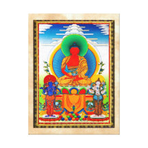 Cooles orientalisches tibetanisches thangka drei b leinwand drucke