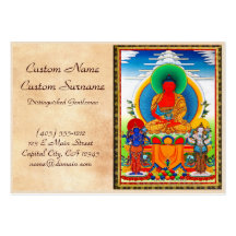 Cooles orientalisches tibetanisches thangka drei b visitenkartenvorlage