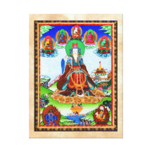 Cooles orientalisches tibetanisches thangka golden gespannte galeriedrucke