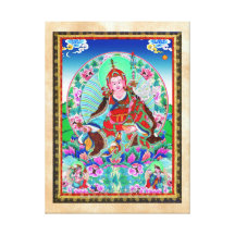 Cooles orientalisches tibetanisches thangka Padmas Leinwand Drucke