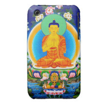 Cooles orientalisches tibetanisches thangka Prabhu Case-Mate iPhone 3 Hüllen