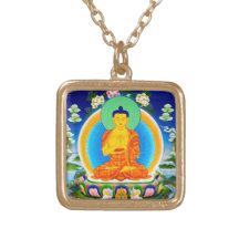 Cooles orientalisches tibetanisches thangka Prabhu Halskette
