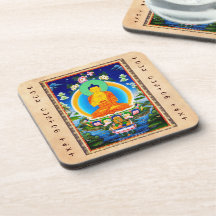 Cooles orientalisches tibetanisches thangka Prabhu Cocktail Untersetzer
