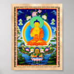 Cooles orientalisches tibetanisches thangka Prabhu Plakate