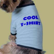 cooles T-Shirt Blau hundekleidung