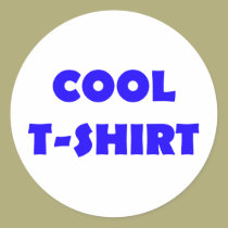 cooles T-Shirt Blau aufkleber