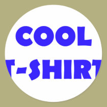 cooles T-Shirt Blau aufkleber