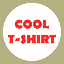 cooles T-Shirt Rot aufkleber