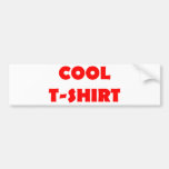 cooles T-Shirt Rot Auto Aufkleber