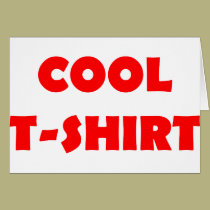 cooles T-Shirt Rot karten