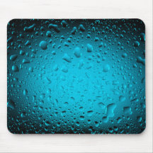 Cooles Wasser lässt blaue Mausunterlage fallen Mousepads