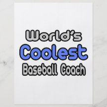Coolster Baseballtrainer der Welt Bedruckte Flyer