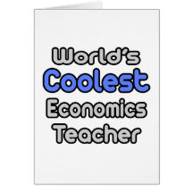 Coolster die Wirtschafts-Lehrer der Welt Grußkarte