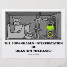 Copanhagen Interpretation von Quantums-Mechanikern Flyer