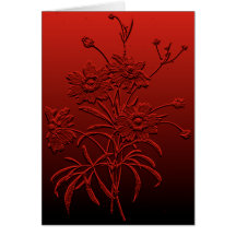 Coreopsis leeres Notecard Grußkarten