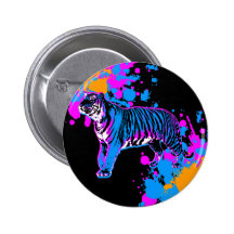 Corey Tiger-80er Retro Tiger-SpritzerPin Buttons