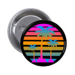 COREY TIGER-RETRO SONNENUNTERGANG-PALMEN BUTTON