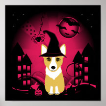 Corgi-Hexe Plakatdrucke