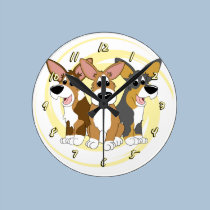 Corgi-Kartoffelchips wanduhren
