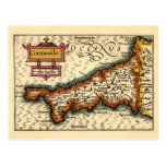 "Cornwaile" Cornwall Landkreis-Karte, England Postkarten