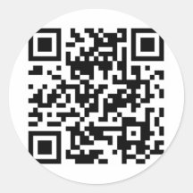 CoroPlanes QR Code Runder Aufkleber
