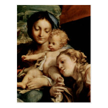 Correggio Madonna DES-hl. Hieronymus (Der Umbau),  Postkarte