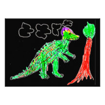 Corythosaurus Ankündigungskarte