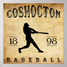Coshocton Ohio Baseball 1898 Posterdrucke