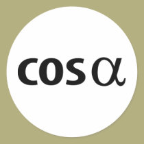 cosinus Alpha aufkleber