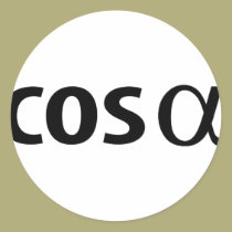 cosinus Alpha aufkleber