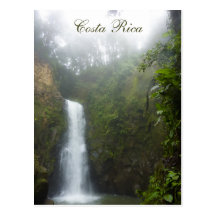 Costa Rica-Wasserfall-Postkarte