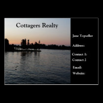 Cottagers-Grundstück-Wirkliches Anwesen visitenkarten