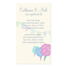 Country Fair and Cotton Candy Registry Card Business Cards