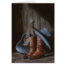 Countrymusik-"Stiefel" Karte