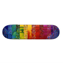 Counundrum I - Regenbogen-Frau Personalisiertes Skateboarddeck