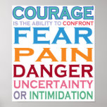 Courage Defined Poster poster