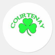 Courtenay Runder Aufkleber