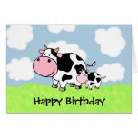 Cow and Baby Greeting Cards