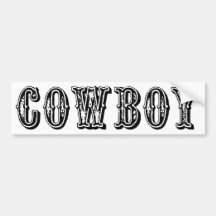 Cowboy Autoaufkleber