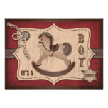 Cowboy-Baby-Einladungs-Karte B