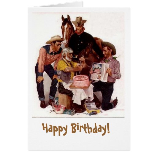CowboyGeburtstag Grußkarten Zazzle