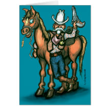 Cowboy Grußkarten