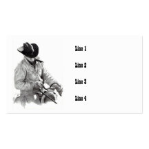 COWBOY/HORSEBACK/ART VISITENKARTEN